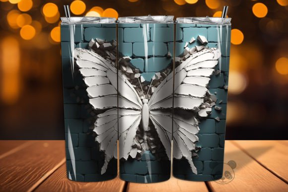Butterfly Cracked Hole Tumbler Wrap 4 Design Guide