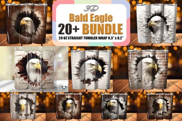 Eagle 3D Cracked Hole Tumbler Bundle Guide