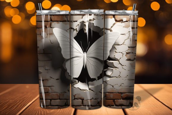 Elevating Sublimation Projects with Butterfly Cracked Hole Tumbler Wrap 3