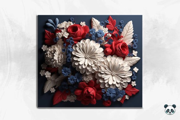 Patriotic Floral 3D Tumbler Wrap: A Designer's Guide