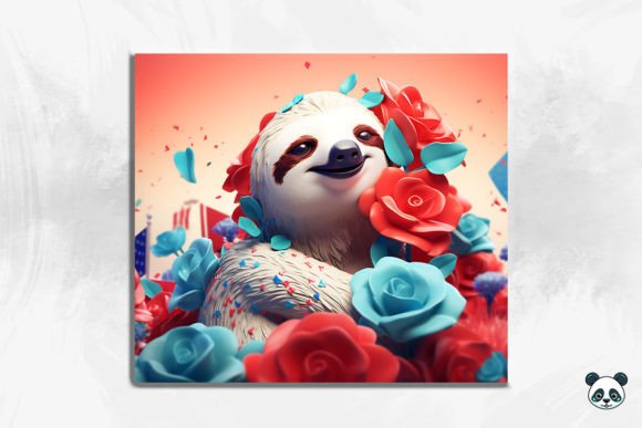 Patriotic Sloth 3D Tumbler Wrap 15: Integrating Digital Assets into Sublimation Workflows