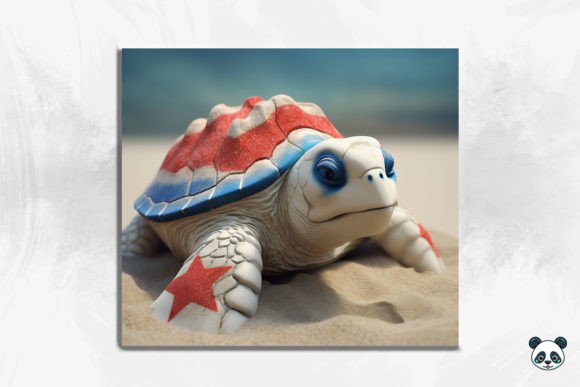 Strategic Branding with the Patriotic Sea Turtle 3D Tumbler Wrap 23